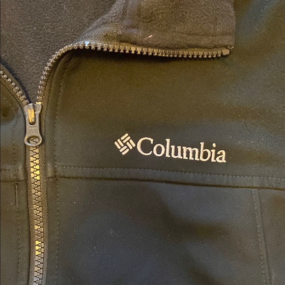 Columbia Soft Shell Fleece Lined Black Jacket | Men’s Small - Picture 3 of 8